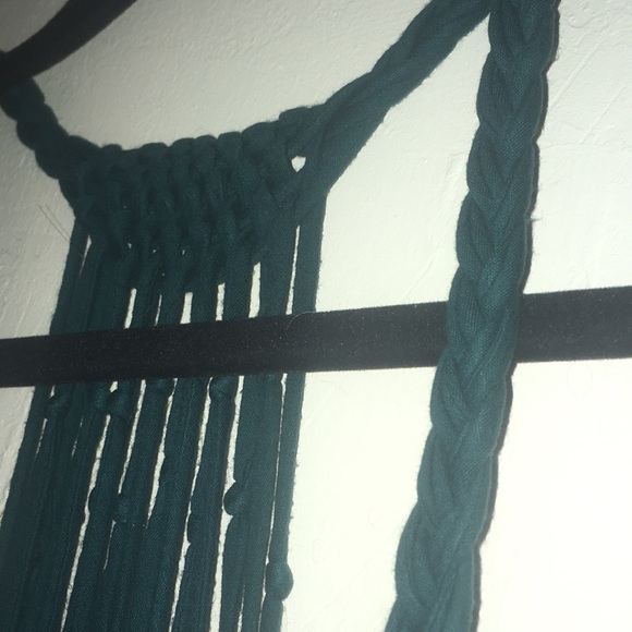 Long dark Turquoise tank top, string detailing (L) - Picture 10 of 11